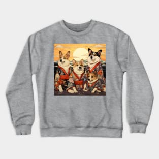 Corgis in Kimonos Crewneck Sweatshirt